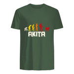 Akita Inu Evolution Chien Japon in Military Green - back view