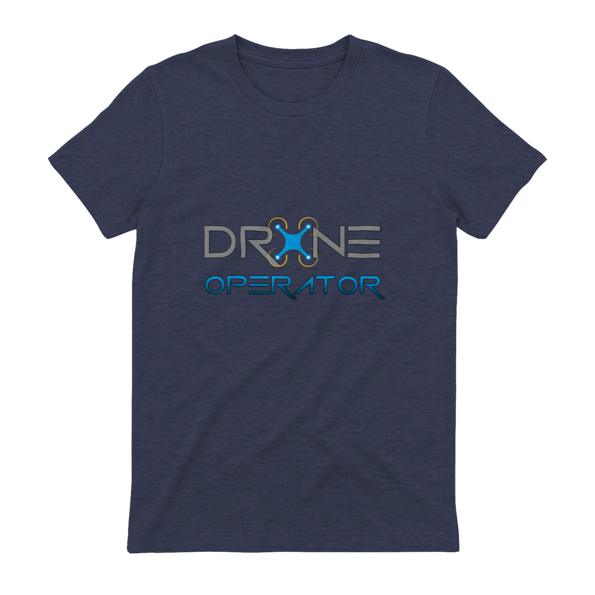 Drone Operator Aircraft Pro Expert Pilot For Men Women Idée in Heather Navy - back view
