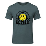 Autism Awareness Acceptance Special Education Teacher Kids in Dark Heather - front view