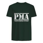 Attitude mentale positive. PMA in Forest Green - back view