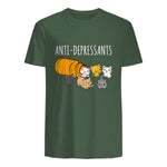 Anti-dépresseurs Chat Collection Chats Kitty Cat in Military Green - back view