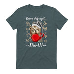 Bevor Du Fragst.. Nein! Lustiger Eule Spruch Night-Owl Eulen in Dark Heather - back view