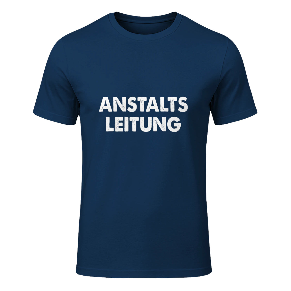 Spaßige Outfits Anstaltsleitung Lustige Sprüche Humor Spaß für Erwachsene Unisex Schwarz in Navy - front view