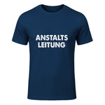 Spaßige Outfits Anstaltsleitung Lustige Sprüche Humor Spaß für Erwachsene Unisex Schwarz in Navy - front view
