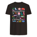 All of Us are Different None of Us are Less Autism Awareness in Dark Chocolate - back view