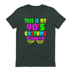 This Is My Nineties Costume Party T-Shirt in Forest Green - back view
