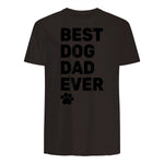 Best Dog Dad Ever – Vintage Dog Daddy – Retro Doggy Father in Dark Chocolate - back view