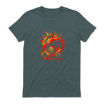 Thundercats Flare Circle Logo T-Shirt in Dark Heather - back view