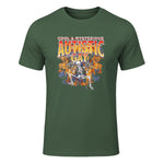 Autism Meme Funny Tism Squelette Autistique et Gay Humour in Military Green - front view