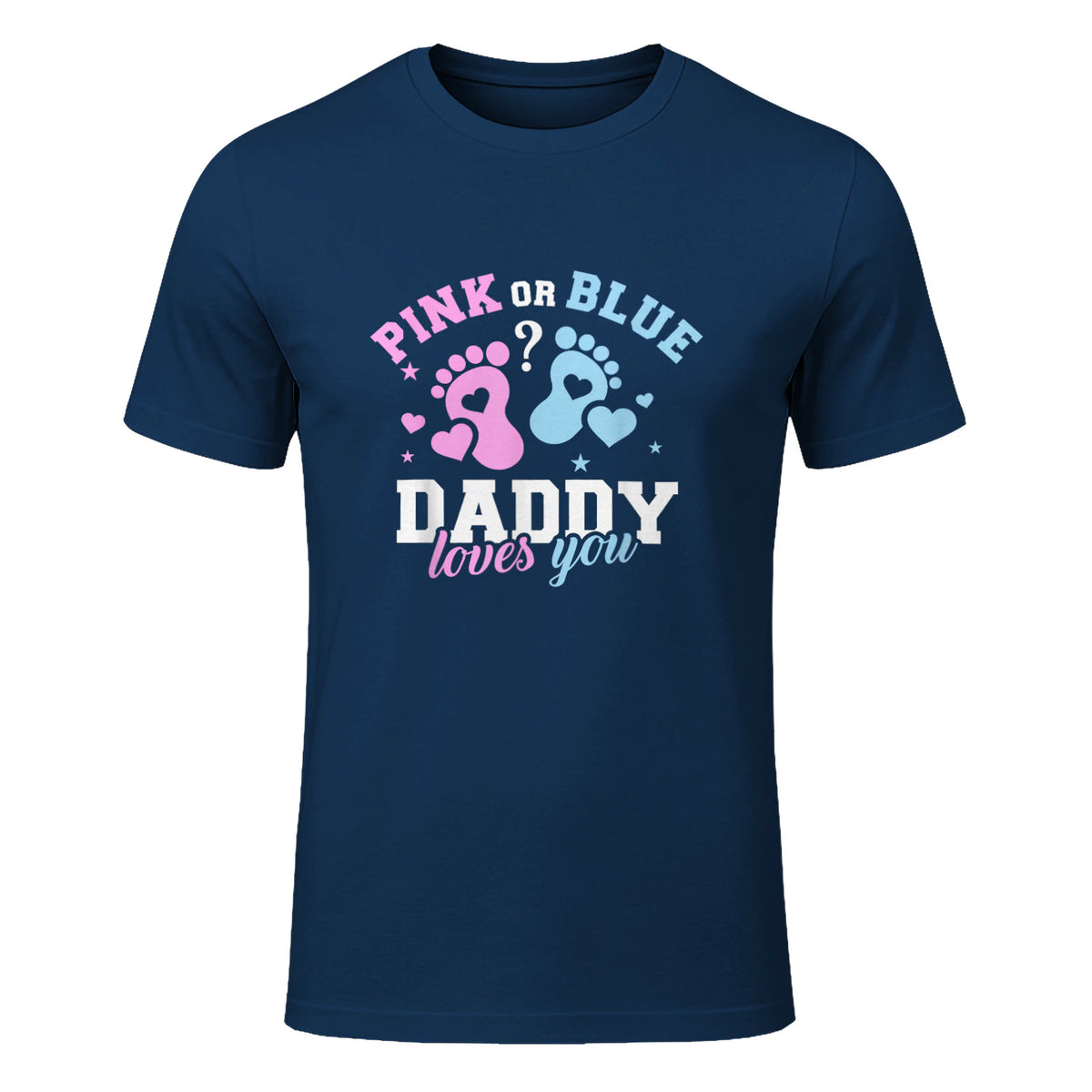 Gender Reveal Daddy dad in Navy - front view