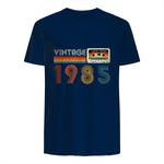 Cassette rétro Vintage 1985 en édition limitée Birthday 39 in Navy - back view