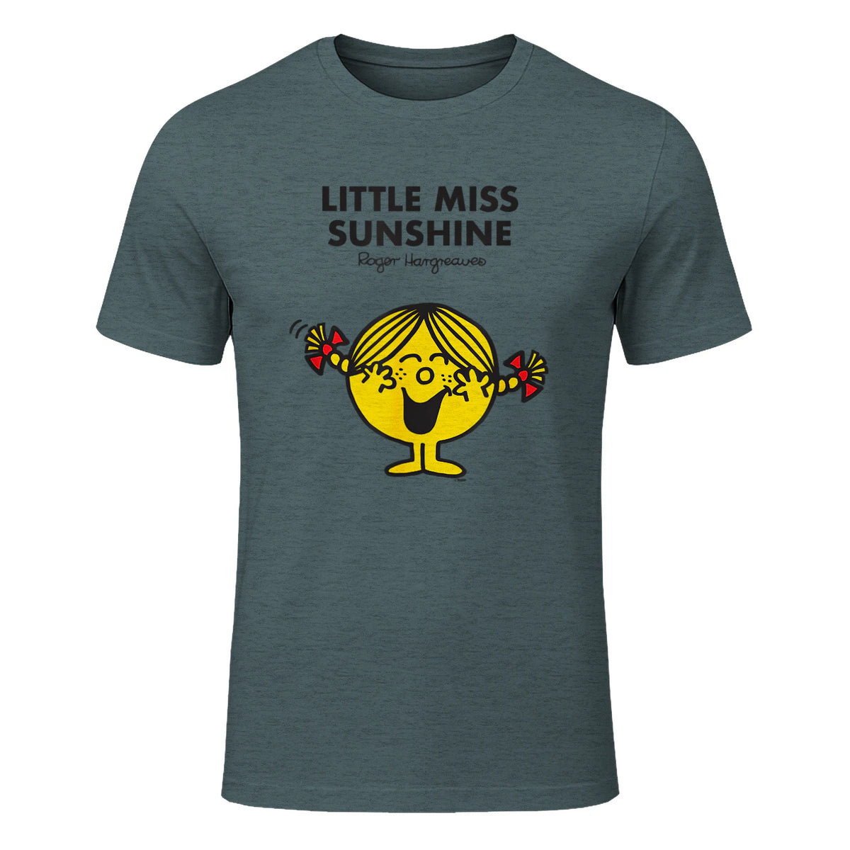 Mr. Men Little Miss Sunshine T-Shirt in Dark Heather - front view