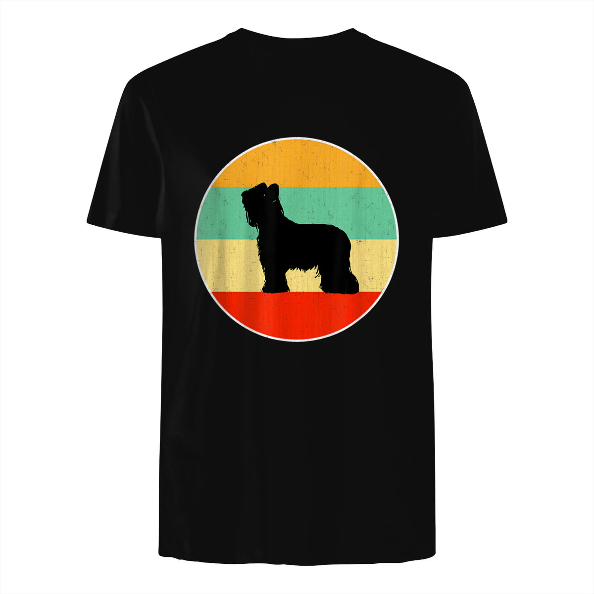 Chemise Briard, Maman chien Papa chien Love-r Gift in Black - back view