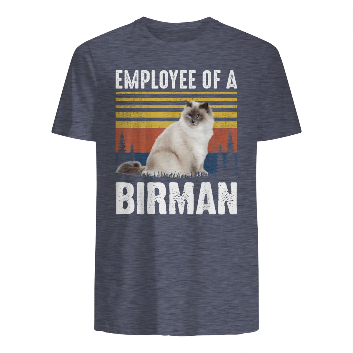 Chat – Employée de Birmanie – Sainte Birmanie in Heather Navy - back view