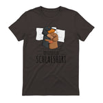 Offizielles Schlafshirt Dackel Hund Dachshund Teckel in Dark Chocolate - back view