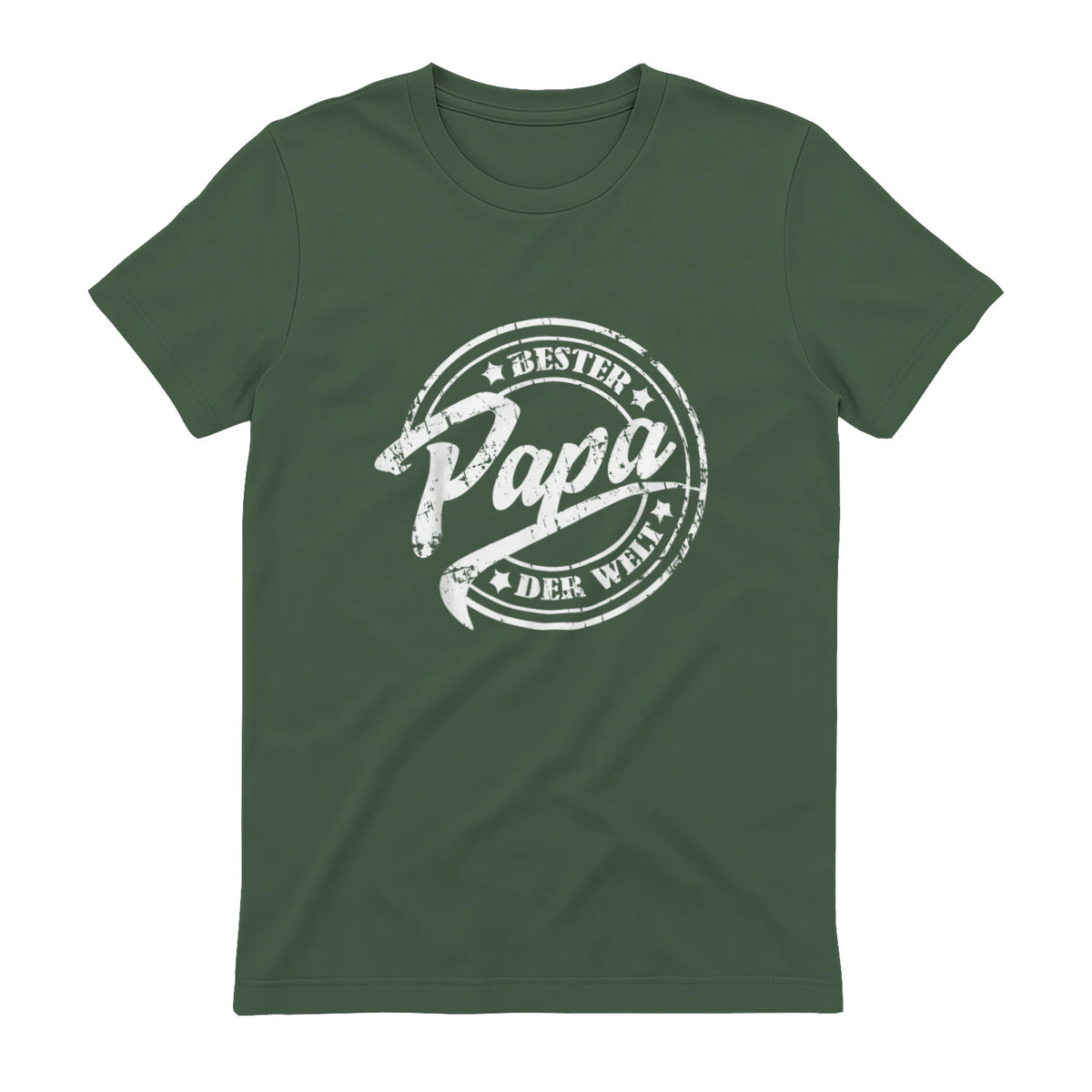Geschenke für Papa und Opa zum Vatertag - Bester Papa der Welt, Vatertag, Vintage T-Shirt Schwarz S in Military Green - back view