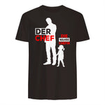 Vater Tochter Partnerlook Vatertag Papa Tochter in Dark Chocolate - back view