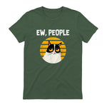Ew, People - Funny Cat Lover Gift T-Shirt in Military Green - back view