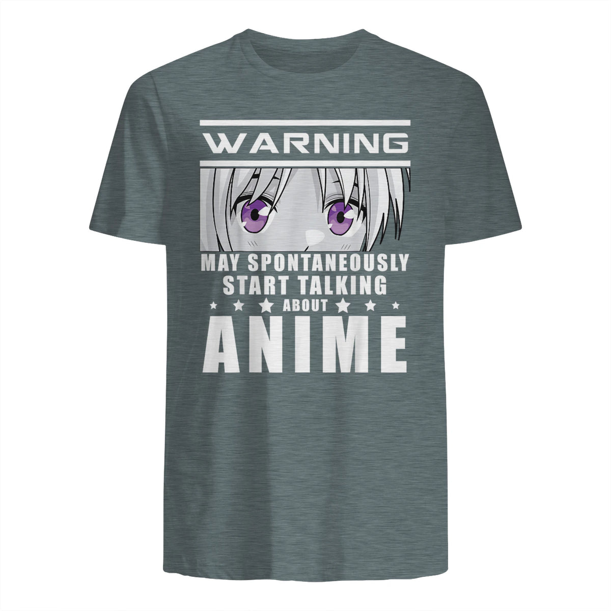 Warning May Spontaneously Start Talking About Anime in Dark Heather - back view