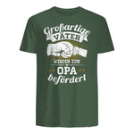 Großartige Väter werden zum Opa befördert Enkel Bester Papa in Military Green - back view