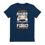 Cute Manga & Anime Merch for Anime Girls & Boys Unisex Anime Video Games Food Sushi Gaming Merch Otaku Gift Anime in Navy - back view