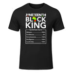 Juneteenth Black King Nutritional Facts Melanin Men Father in Black - front view