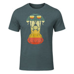 Cadeaux cool pour propriétaire de dogue allemand rétro vintage in Dark Heather - front view