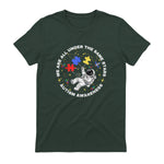 Autism We are All Under The Same Stars Space Astronaut in Forest Green - back view