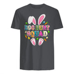 Egg Hunt Squad Bunny Happy Easter Day in Charcoal - back view