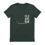 Funny Dad Husband Father's Day T-Shirt in Forest Green - back view
