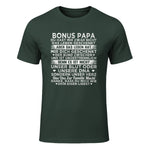 Bonus Papa du hast mir zwar nicht das leben geschenkt Spruch in Forest Green - front view
