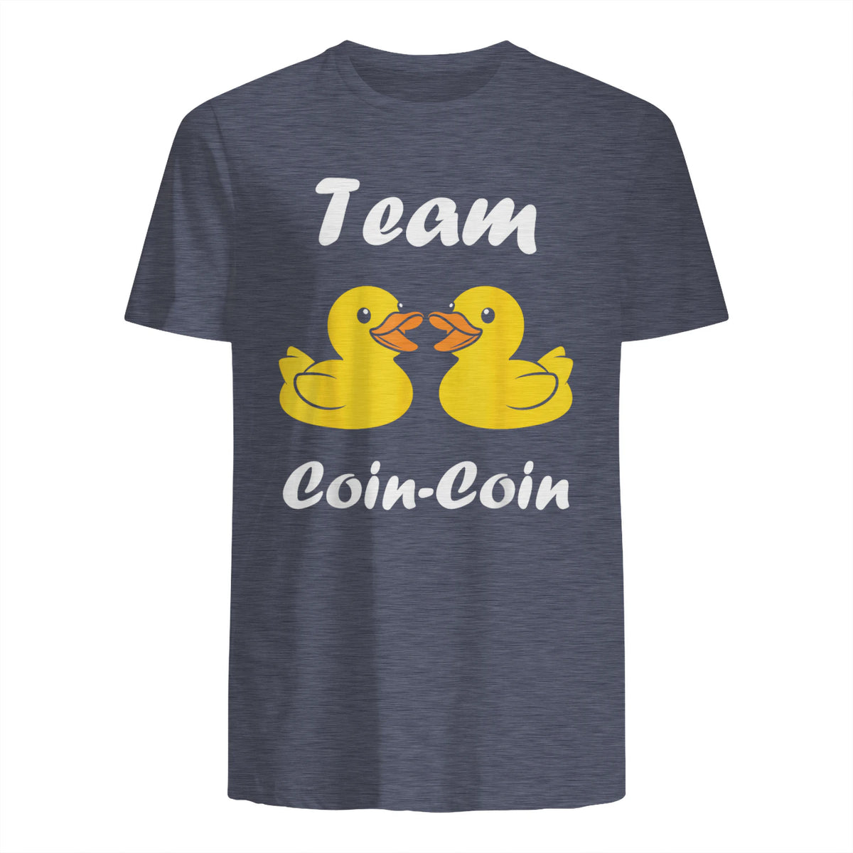 Citation Canard Enfant Humour Team Canards Coin-Coin in Heather Navy - back view