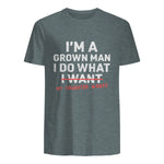 I Do What My Daughter Wants Dad T-Shirt in Dark Heather - back view