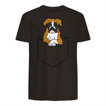 Chien Boxer dans la poche Chien Boxer in Dark Chocolate - back view