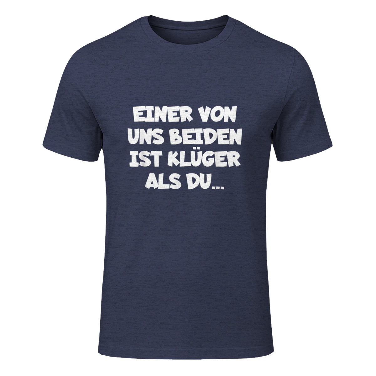 Einer Von Uns Beiden Ist Klüger Als Du in Heather Navy - front view