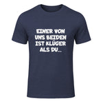 Einer Von Uns Beiden Ist Klüger Als Du in Heather Navy - front view
