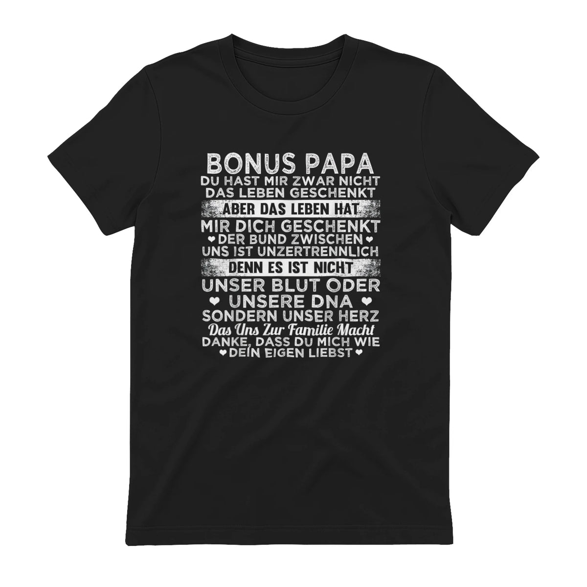Bonus Papa du hast mir zwar nicht das leben geschenkt Spruch in Black - back view