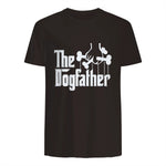 The Dogfather Dog Dad Dog Lover in Dark Chocolate - back view