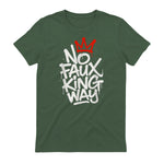 No Faux King Way T-Shirt in Military Green - back view