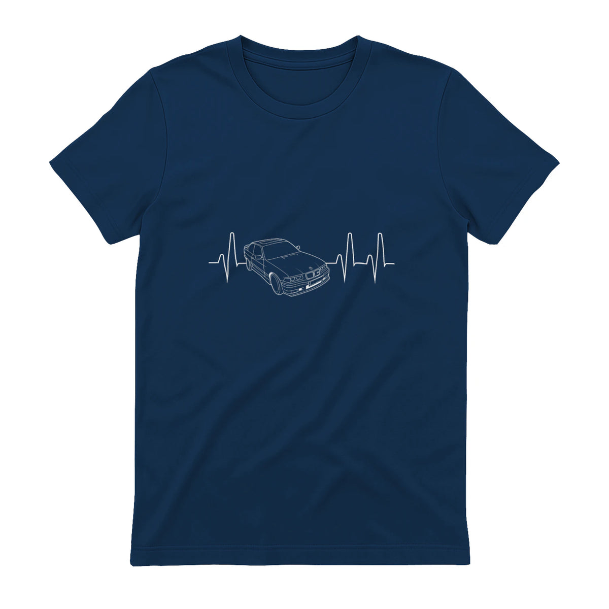 E36 Battement de C"ur pour Amoureux des Voitures in Navy - back view