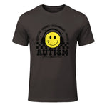 Autism Awareness Acceptance Special Education Teacher Kids T-Shirt in Dark Chocolate - front view