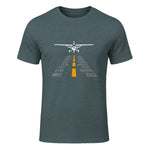 Avion RC Pilot Aéroport Piste Phonetic Alphabet Petit Avion in Dark Heather - front view