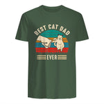 Best Cat Dad Ever - Meilleur chat papa jamais chat in Military Green - back view