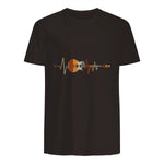 Music Guitarist Heartbeat Guitar in Dark Chocolate - back view