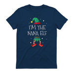 I'm The Nana Elf Shirt Matching Family Outfits Christmas in Navy - back view