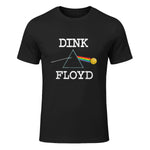 Funny Pickleball Shirt. Dink Player USA Vintage Retro T-Shirt in Black - front view