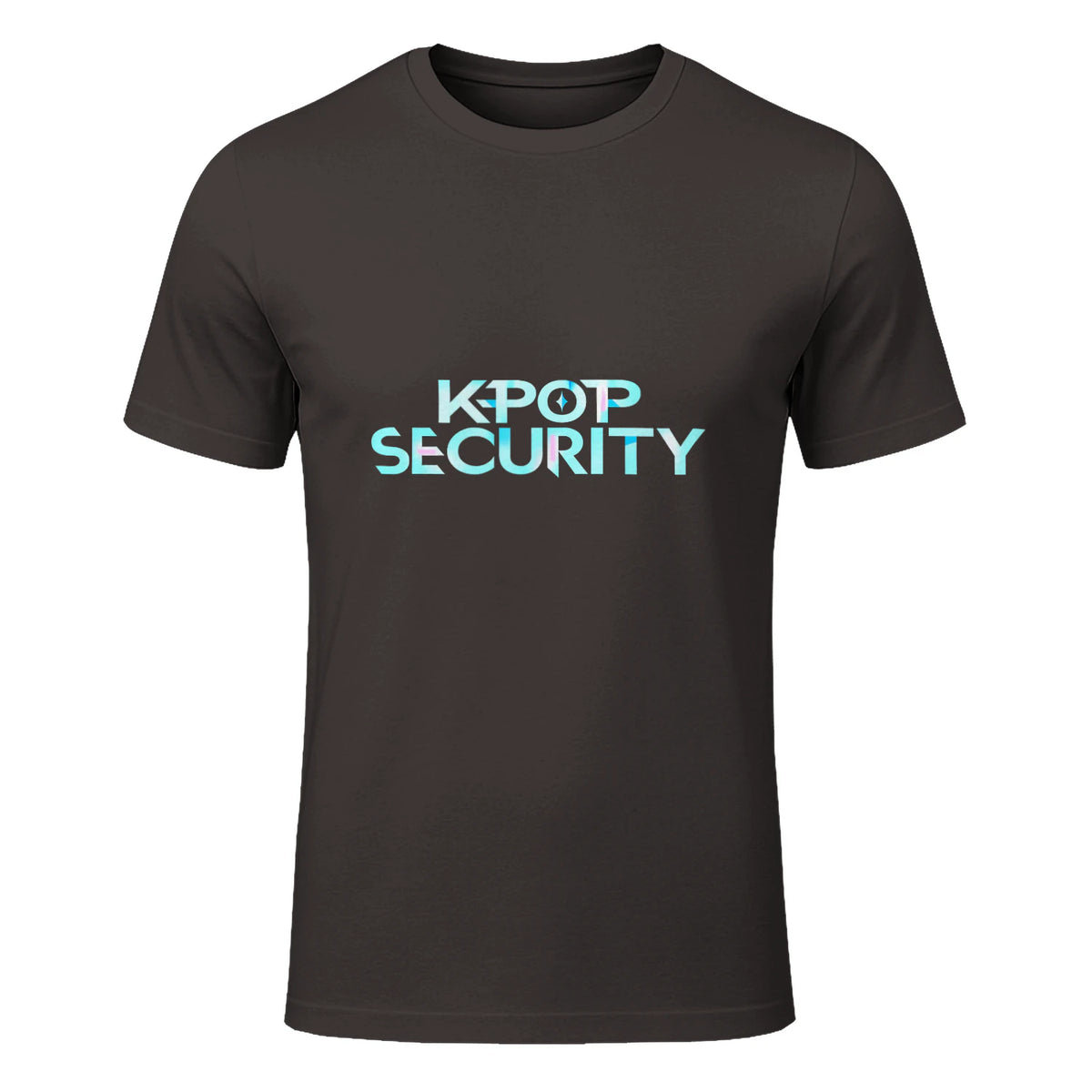 K-Pop Security Concert Staff T-Shirt in Dark Chocolate - front view