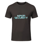K-Pop Security Concert Staff T-Shirt in Dark Chocolate - front view