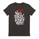 No Faux King Way T-Shirt in Dark Chocolate - back view