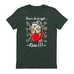Bevor Du Fragst.. Nein! Lustiger Eule Spruch Night-Owl Eulen in Forest Green - back view